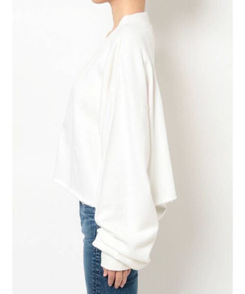 GYDA(ジェイダ)の「LOOSEスウェットカーディガン(カーディガン/ボレロ・レディース・オフホワイト/ブラック・FREE)」の18枚目の写真