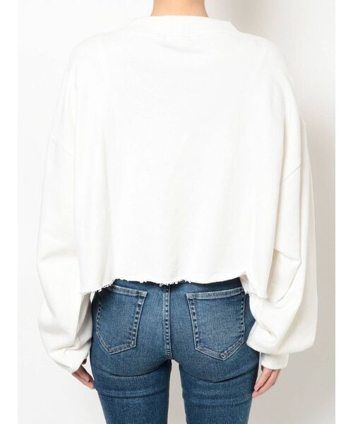 GYDA(ジェイダ)の「LOOSEスウェットカーディガン(カーディガン/ボレロ・レディース・オフホワイト/ブラック・FREE)」の19枚目の写真