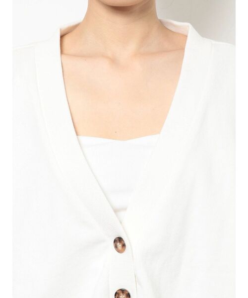 GYDA(ジェイダ)の「LOOSEスウェットカーディガン(カーディガン/ボレロ・レディース・オフホワイト/ブラック・FREE)」の20枚目の写真