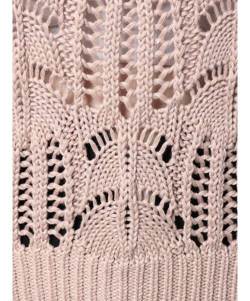 RESEXXY（リゼクシー）の「透かし編みニットトップス（ニット/セーター・レディース・ブラック/ピンク/アイボリー・FREE）」の12枚目の写真