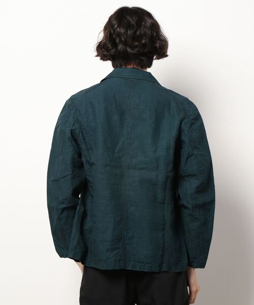 OUTIL(ウティ)の「【outil】EX BLACK INDIGO LINEN WORK JACKET(テーラードジャケット・メンズ・ブルー系その他・M)」の3枚目の写真