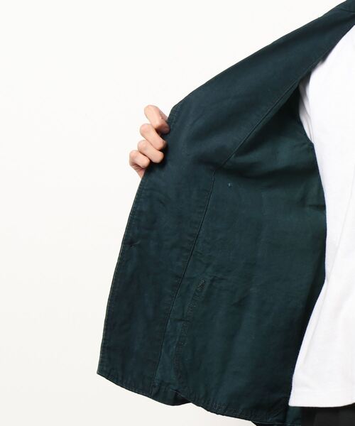 OUTIL(ウティ)の「【outil】EX BLACK INDIGO LINEN WORK JACKET(テーラードジャケット・メンズ・ブルー系その他・M)」の4枚目の写真