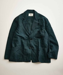 【outil】EX BLACK INDIGO LINEN WORK JACKET