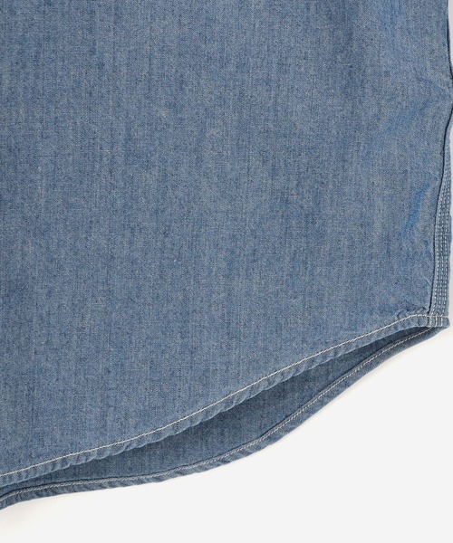 SEDAN ALL-PURPOSE(セダンオールパーパス)の「SEDAN ALL-PURPOSE | シャンブレービッグシャツ MEN(シャツ/ブラウス・メンズ・ブルー・X-LARGE/XX-LARGE/LARGE)」の6枚目の写真