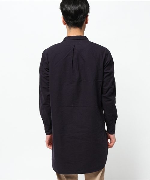 CIAOPANIC（チャオパニック）の「【Ciaopanic】ポケ付きロングシャツ（シャツ/ブラウス・メンズ・ホワイト/ネイビー/オリーブ・MEDIUM/LARGE）」の6枚目の写真