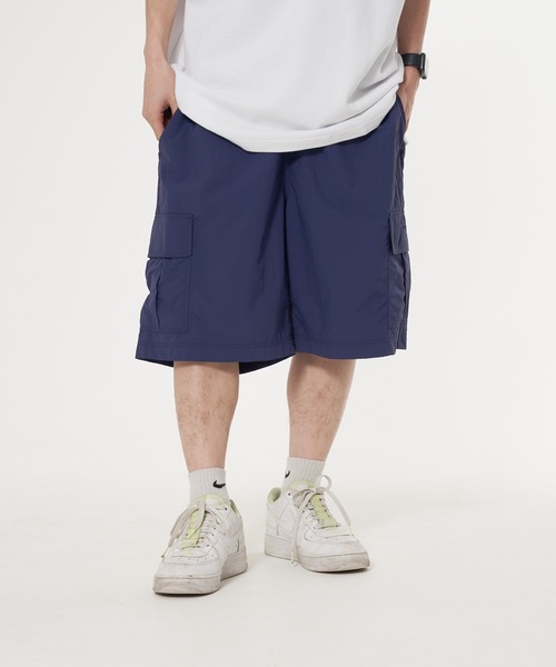 【CHAMPION/チャンピオン】ナイロンリップストップイージーカーゴショーツ 撥水性 カーゴポケット ウェストベルト（カーゴパンツ）｜Champion（チャンピオン）