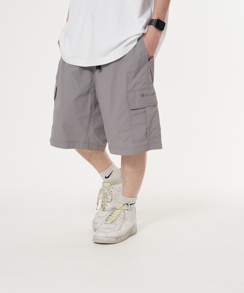 Champion(チャンピオン)の「【CHAMPION/チャンピオン】ナイロンリップストップイージーカーゴショーツ 撥水性 カーゴポケット ウェストベルト(カーゴパンツ・メンズ・ネイビー/グリーン/ベージュ/チャコールグレー・MEDIUM/X-LARGE/LARGE)」の21枚目の写真