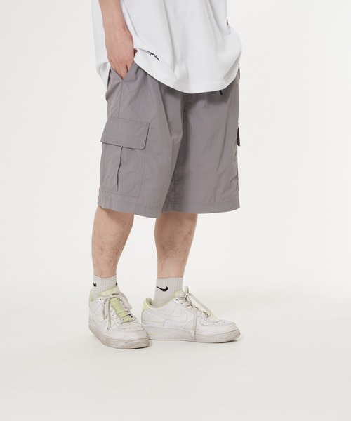 Champion(チャンピオン)の「【CHAMPION/チャンピオン】ナイロンリップストップイージーカーゴショーツ 撥水性 カーゴポケット ウェストベルト(カーゴパンツ・メンズ・ネイビー/グリーン/ベージュ/チャコールグレー・MEDIUM/X-LARGE/LARGE)」の22枚目の写真