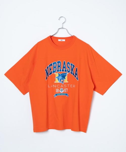 WEGO（ウィゴー）の「WEGO/ヘビーウエイト チームロゴフットボールビッグT（Tシャツ/カットソー・メンズ・ホワイト/パープル/オレンジ/ブルー/グレー系その他/イエロー/ダークグリーン/ブラック・LARGE/MEDIUM）」の17枚目の写真