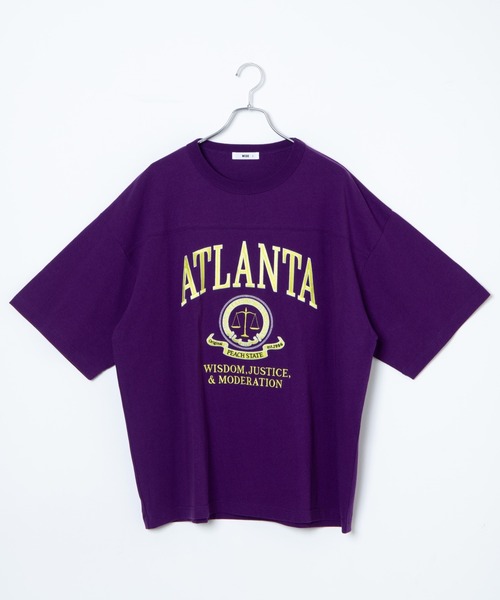 WEGO（ウィゴー）の「WEGO/ヘビーウエイト チームロゴフットボールビッグT（Tシャツ/カットソー・メンズ・ホワイト/パープル/オレンジ/ブルー/グレー系その他/イエロー/ダークグリーン/ブラック・LARGE/MEDIUM）」の18枚目の写真