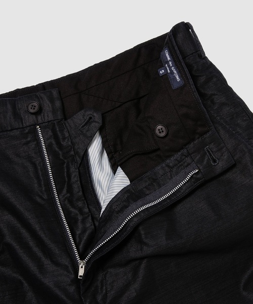 COMME des GARÇONS HOMME 黒 製品染濃紺カジュアルパンツ COMME des GARCONS HOMME コムデギャルソン オム 綿ナイロン