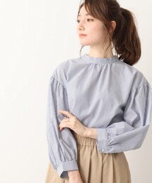 DRESKIP | イージーケアー先染め後ろタック七分袖ブラウス【貴島明日香さん着用商品】(シャツ/ブラウス)