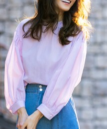 DRESKIP | 【貴島明日香さん着用商品】イージーケアー先染め後ろタック七分袖ブラウス(シャツ/ブラウス)