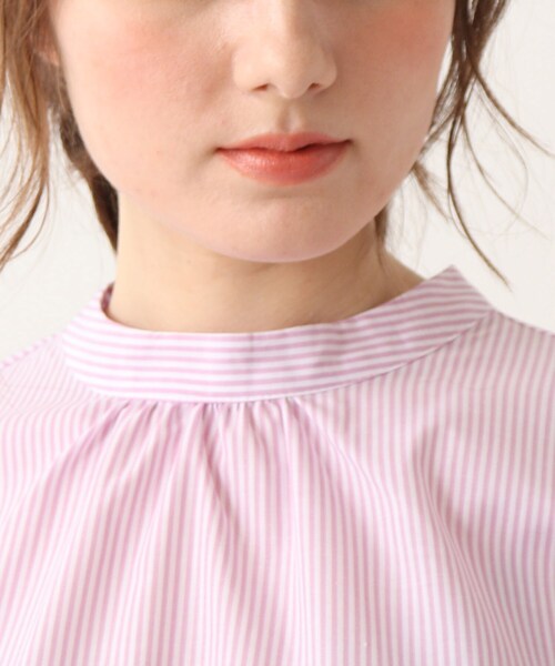 DRESKIP（ドレスキップ）の「◆イージーケアー先染め後ろタック七分袖ブラウス（シャツ/ブラウス・レディース・グリーン系その他4/ブラック系2/パープル系5/ブラック系1/ブルー系6/ネイビー系2・02/03/04）」の11枚目の写真