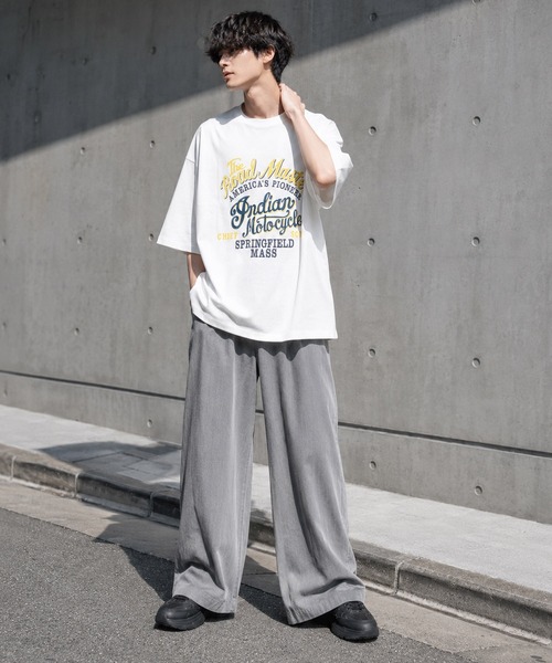 INDIAN(インディアン)の「【Bl】ネイティブロゴオーバーサイズTシャツ 半袖 / INDIAN(Tシャツ/カットソー・レディース・ホワイト/ブラック/ミント・LARGE/MEDIUM)」の7枚目の写真
