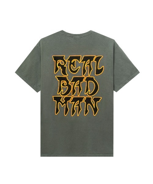 REAL BAD MAN（リアルバッドマン）の「Real Bad Man HIGHEST PRIEST S/S TEE Tシャツ（Tシャツ/カットソー・メンズ・オリーブ/ホワイト/ブラック・X-LARGE/MEDIUM/LARGE）」の6枚目の写真