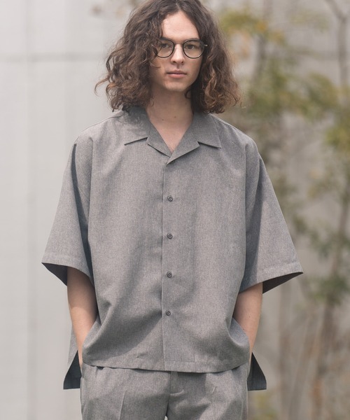 CAMBIO(カンビオ)の「mhs1830-トロピカルサイドスリットシャツS-S(シャツ/ブラウス・メンズ・ブラック/グレー・M/L/XL)」の9枚目の写真