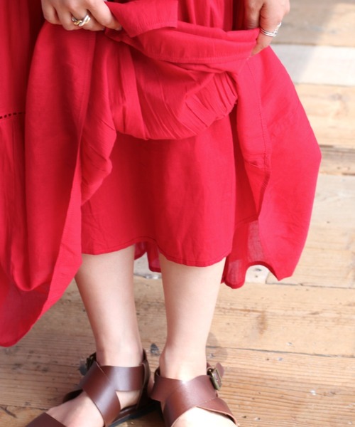 cepo（セポ）の「ボイルティアードレーススカート（スカート・レディース・ブラック/レッド/イエロー/ブルー・M）」の21枚目の写真