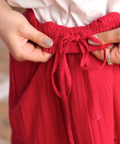 cepo（セポ）の「ボイルティアードレーススカート（スカート・レディース・ブラック/レッド/イエロー/ブルー・M）」の22枚目の写真