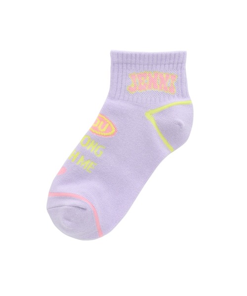 JENNI love(ジェニィラブ)の「デオドラントカレッジクルーソックス(ソックス/靴下・キッズ・ブラック/オフホワイト/ラベンダー・19-21cm/22-24cm)」の3枚目の写真