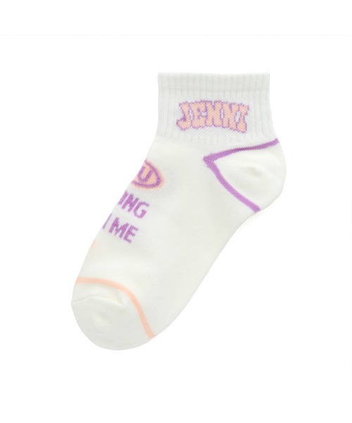 JENNI love(ジェニィラブ)の「デオドラントカレッジクルーソックス(ソックス/靴下・キッズ・ブラック/オフホワイト/ラベンダー・19-21cm/22-24cm)」の2枚目の写真