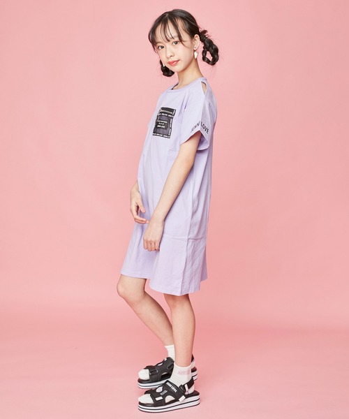 JENNI love(ジェニィラブ)の「デオドラントカレッジクルーソックス(ソックス/靴下・キッズ・ブラック/オフホワイト/ラベンダー・19-21cm/22-24cm)」の6枚目の写真