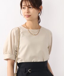 DRESKIP | 【洗える/トレンド/セットアップ可】麻調肩タックボリューム袖ブラウス【貴島明日香さん着用】(シャツ/ブラウス)