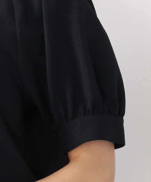 DRESKIP（ドレスキップ）の「◆【洗える/トレンド/セットアップ可】麻調肩タックボリューム袖ブラウス（シャツ/ブラウス・レディース・レモンイエロー/ネイビー/ライトベージュ/カーキ・02/04/03）」の10枚目の写真