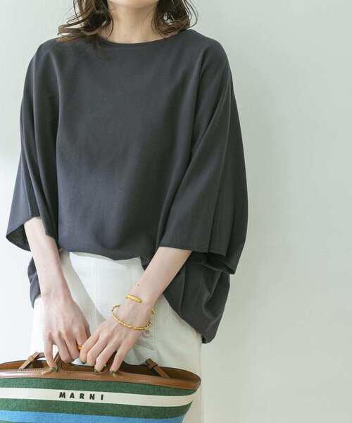 URBAN RESEARCH(アーバンリサーチ)の「インレードルマンカットソー(Tシャツ/カットソー・レディース・ライトグレー/オフホワイト/スミクロ/ベージュ/パープル・38/36)」の21枚目の写真