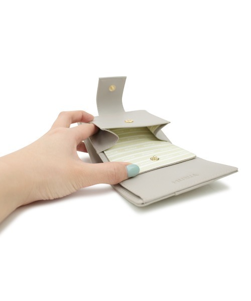 MURUA（ムルーア）の「MURUA (ムルーア) 二つ折り財布 SNAP MR-W952（財布・レディース・ブラック/ネイビー/グレー・FREE）」の8枚目の写真