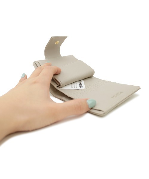 MURUA（ムルーア）の「MURUA (ムルーア) 二つ折り財布 SNAP MR-W952（財布・レディース・ブラック/ネイビー/グレー・FREE）」の10枚目の写真