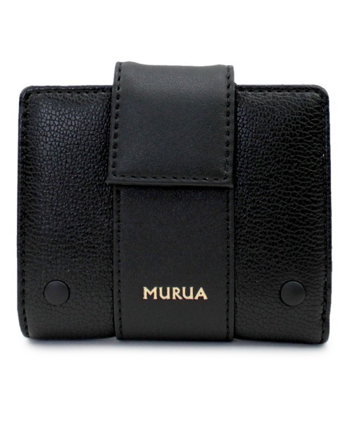 MURUA（ムルーア）の「MURUA (ムルーア) 二つ折り財布 SNAP MR-W952（財布・レディース・ブラック/ネイビー/グレー・FREE）」の11枚目の写真