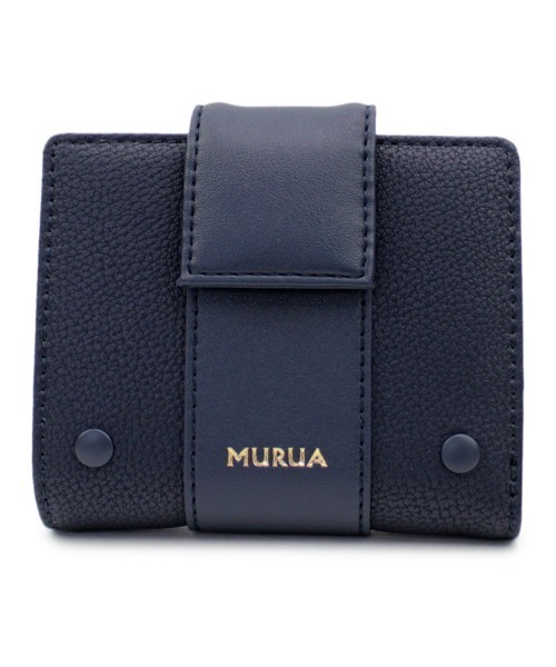 MURUA（ムルーア）の「MURUA (ムルーア) 二つ折り財布 SNAP MR-W952（財布・レディース・ブラック/ネイビー/グレー・FREE）」の14枚目の写真
