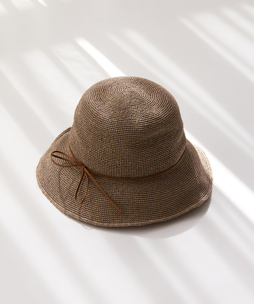 Abahouse Devinette（ドゥヴィネット）の「【RUBEN】ペーパーデイリーハット（ハット・レディース・ブラック/グレー・フリー）」の14枚目の写真