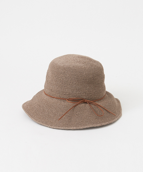 Abahouse Devinette（ドゥヴィネット）の「【RUBEN】ペーパーデイリーハット（ハット・レディース・ブラック/グレー・フリー）」の4枚目の写真