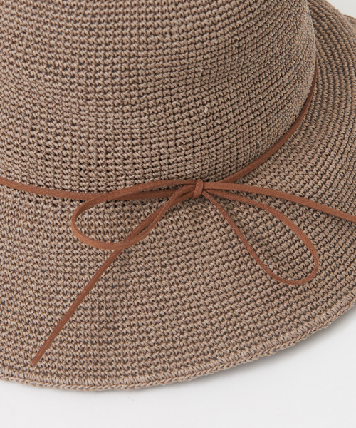 Abahouse Devinette（ドゥヴィネット）の「【RUBEN】ペーパーデイリーハット（ハット・レディース・ブラック/グレー・フリー）」の18枚目の写真