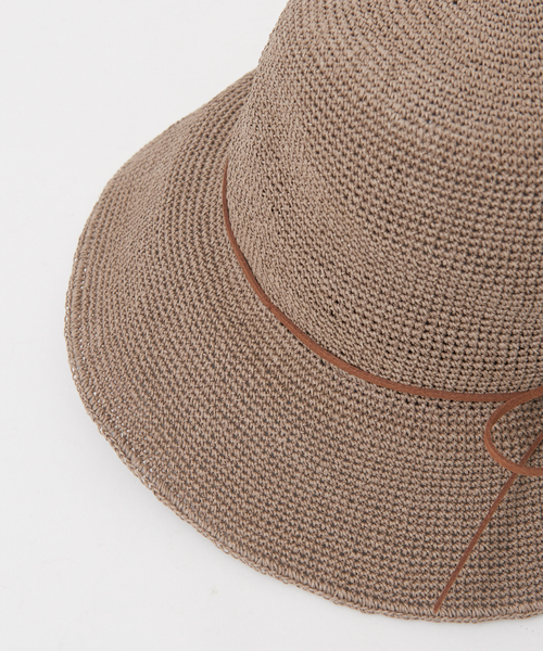 Abahouse Devinette（ドゥヴィネット）の「【RUBEN】ペーパーデイリーハット（ハット・レディース・ブラック/グレー・フリー）」の7枚目の写真