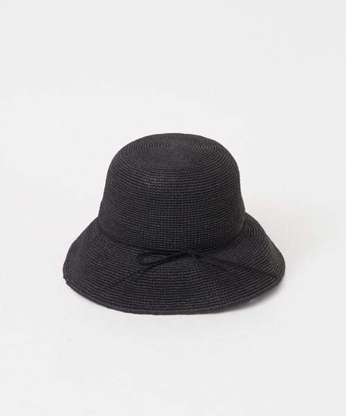 Abahouse Devinette（ドゥヴィネット）の「【RUBEN】ペーパーデイリーハット（ハット・レディース・ブラック/グレー・フリー）」の5枚目の写真