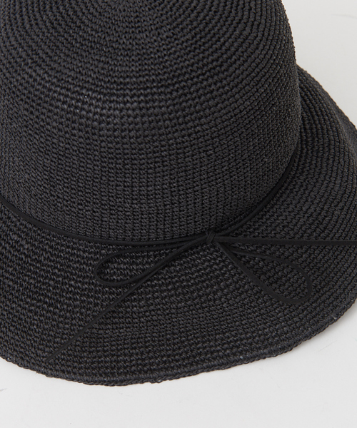 Abahouse Devinette（ドゥヴィネット）の「【RUBEN】ペーパーデイリーハット（ハット・レディース・ブラック/グレー・フリー）」の16枚目の写真