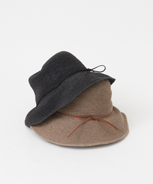 Abahouse Devinette（ドゥヴィネット）の「【RUBEN】ペーパーデイリーハット（ハット・レディース・ブラック/グレー・フリー）」の21枚目の写真