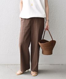 SHIPS | 〈手洗い可能〉ウエストゴム麻混ピンタックパンツ◆(その他パンツ)