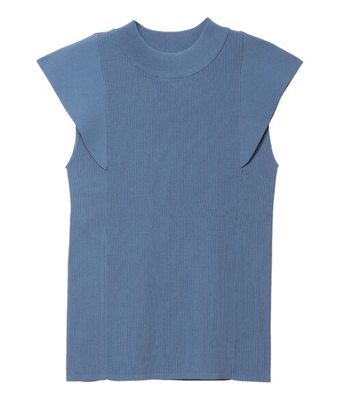 LAGUNAMOON(ラグナムーン)の「カバースリーブハイネックニットプルオーバー(ニット/セーター・レディース・アイボリー/ブラック/ブルー・FREE)」の3枚目の写真