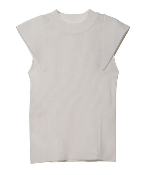 LAGUNAMOON(ラグナムーン)の「カバースリーブハイネックニットプルオーバー(ニット/セーター・レディース・アイボリー/ブラック/ブルー・FREE)」の2枚目の写真