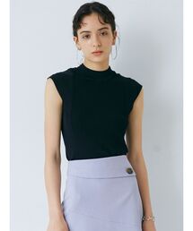 カバースリーブハイネックニットプルオーバー