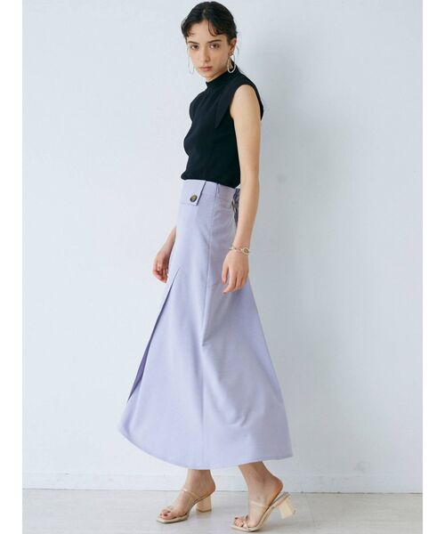 LAGUNAMOON(ラグナムーン)の「カバースリーブハイネックニットプルオーバー(ニット/セーター・レディース・アイボリー/ブラック/ブルー・FREE)」の14枚目の写真