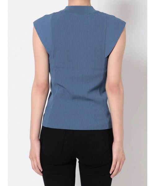 LAGUNAMOON(ラグナムーン)の「カバースリーブハイネックニットプルオーバー(ニット/セーター・レディース・アイボリー/ブラック/ブルー・FREE)」の11枚目の写真