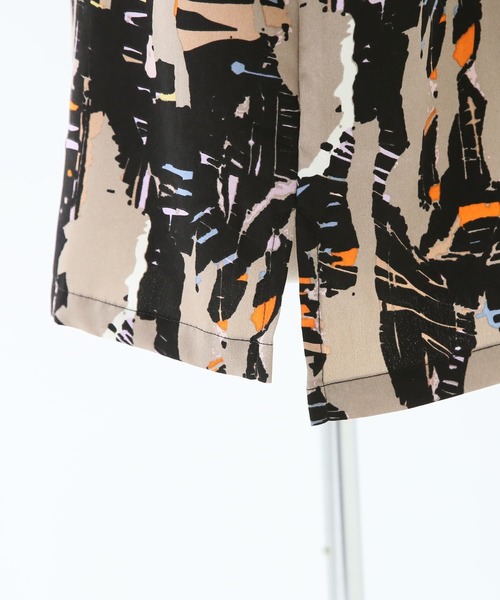 n'OrLABEL（ノアールレーベル）の「『配色グラフィカルプリント開襟シャツ』（シャツ/ブラウス・メンズ・ブラック・2/3）」の18枚目の写真