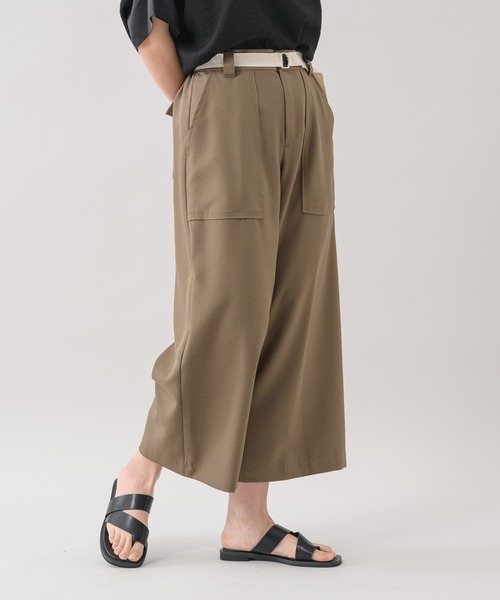 La SRIC（ラスリック）の「La SRIC ベルト付ガウチョパンツ（その他パンツ・レディース・ブラック/オレンジ/カーキ・FREE）」の22枚目の写真