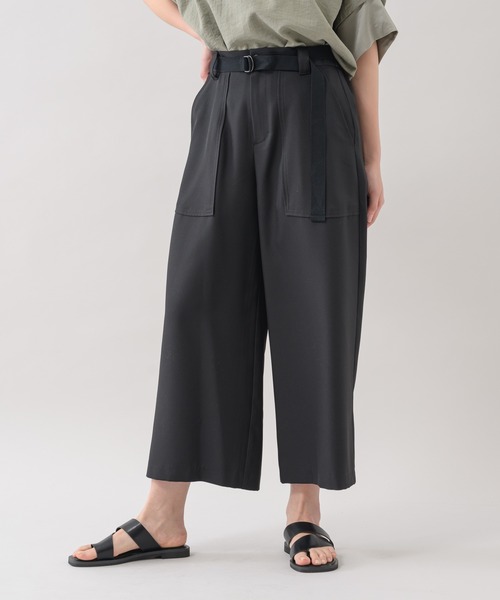 La SRIC（ラスリック）の「La SRIC ベルト付ガウチョパンツ（その他パンツ・レディース・ブラック/オレンジ/カーキ・FREE）」の15枚目の写真