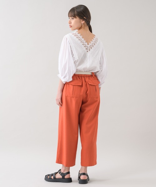 La SRIC（ラスリック）の「La SRIC ベルト付ガウチョパンツ（その他パンツ・レディース・ブラック/オレンジ/カーキ・FREE）」の13枚目の写真